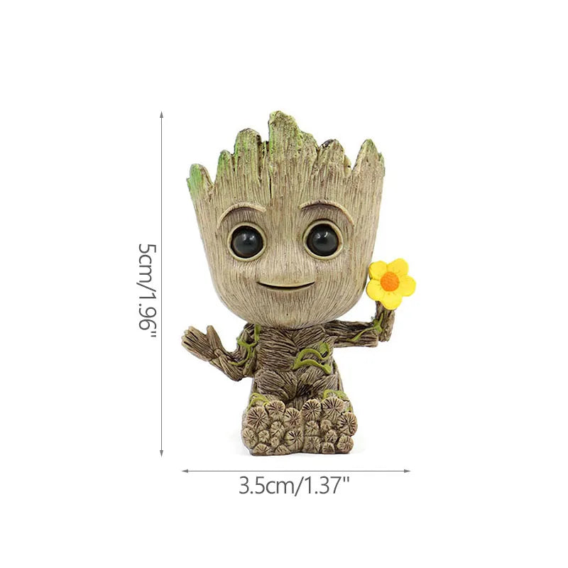 Estatuetas de Groot, artesanato, decoração para casa, escritório,  5 cm