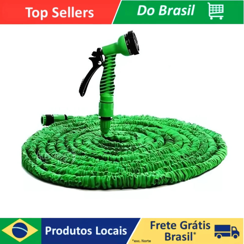 Mangueira mágica expansível elástica de jardim flexível e retrátil de 30 metros