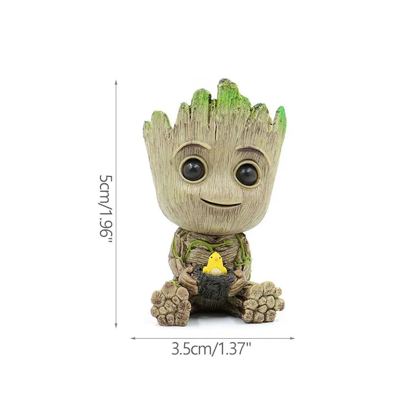 Estatuetas de Groot, artesanato, decoração para casa, escritório,  5 cm
