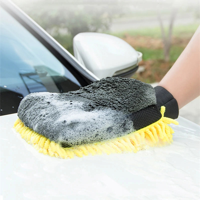 Luva grande de microfibra para lavagem de carros