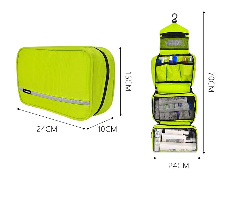 Bolsa grande de maquiagem à prova d'água para homens e mulheres, organizadora de cosméticos e maquiagem para viagem, grande necessidade, bolsa para artigos de higiene pessoal