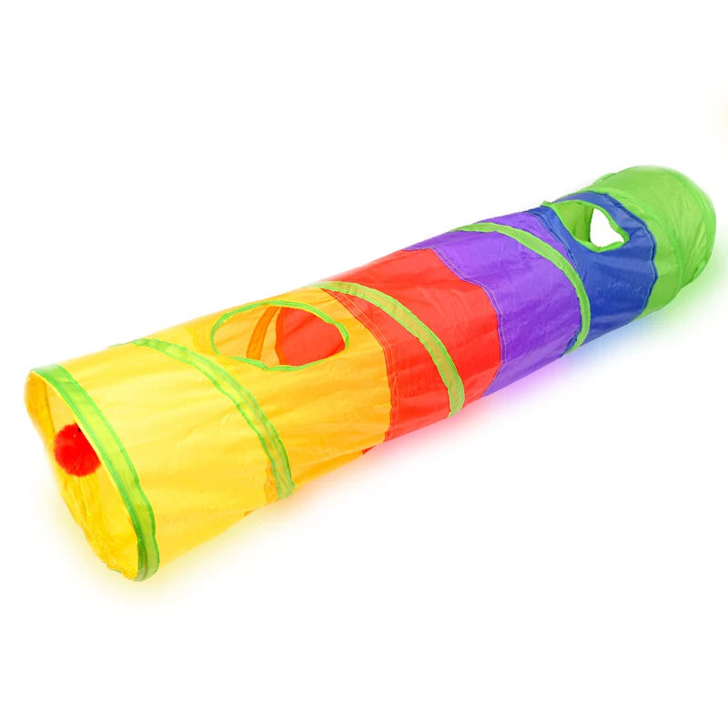 Túnel para gatos dobrável