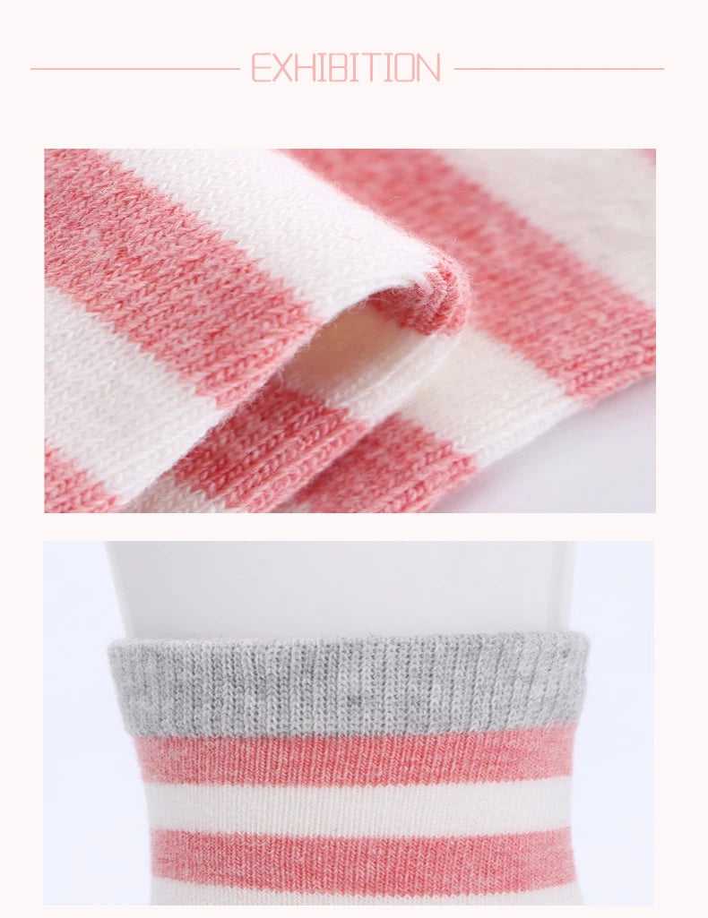 5 pares de meias infantis de algodão para meninos e meninas, bebês, fofas, de desenho animado