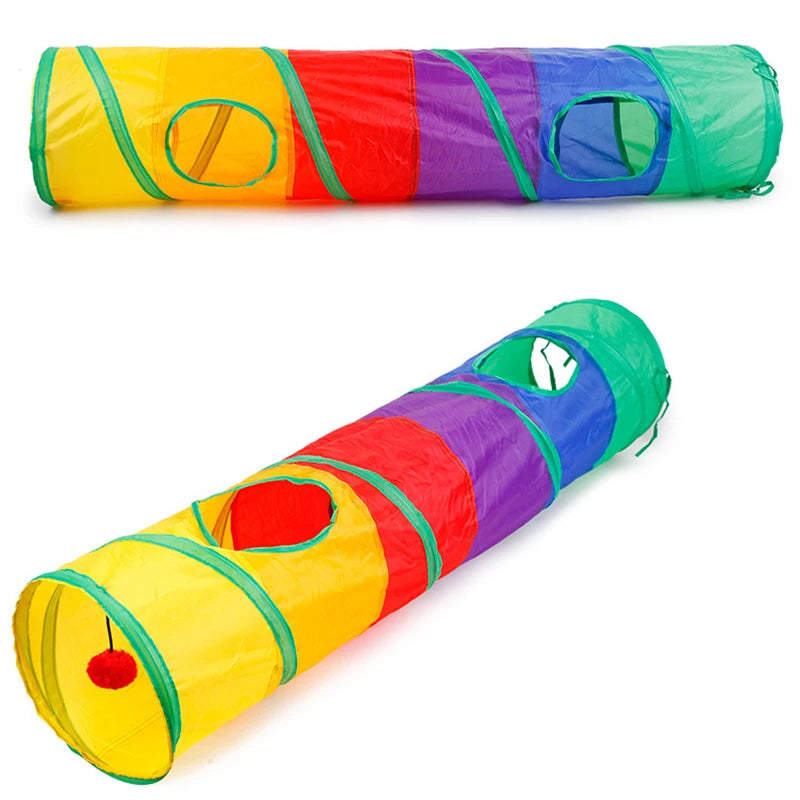 Túnel para gatos dobrável
