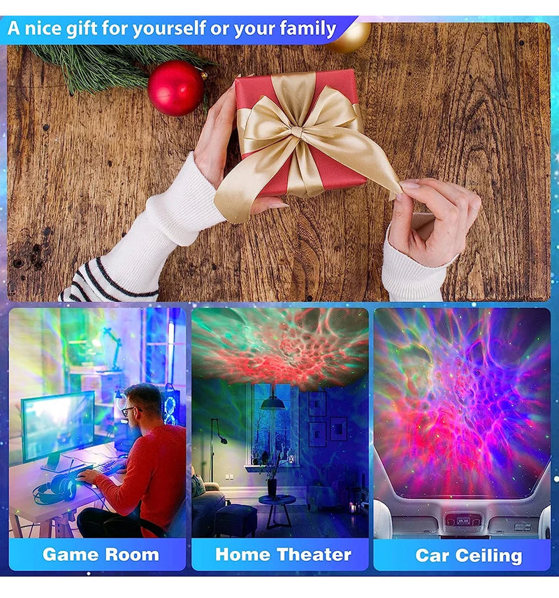 Projetor de luz de astronauta Galaxy Star, projetor de céu estrelado, lâmpada decorativa para quarto, nebulosa, luz noturna LED, presente para crianças e adultos