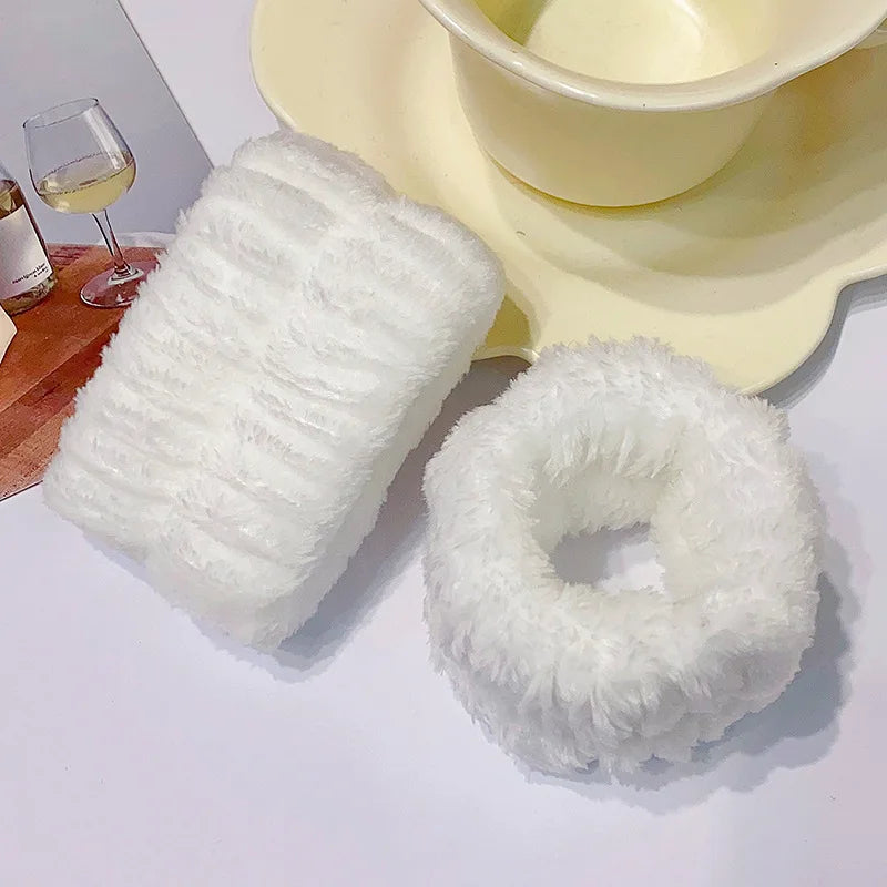 Pulseira de microfibra para lavar o rosto, faixa absorvente para suor e para mulheres, faixa de cabeça