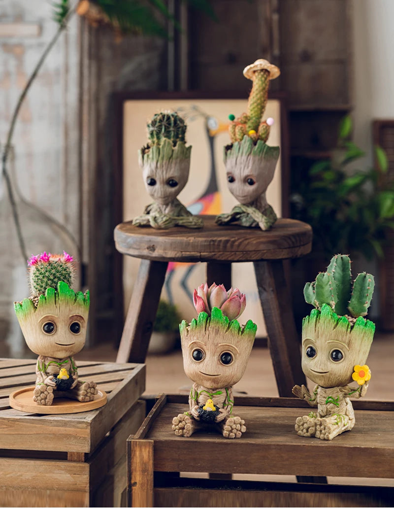 Estatuetas de Groot, artesanato, decoração para casa, escritório,  5 cm