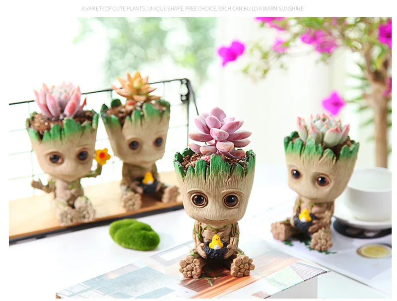 Estatuetas de Groot, artesanato, decoração para casa, escritório,  5 cm