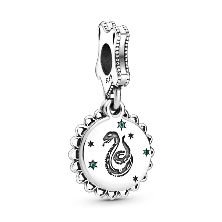 Contas de berloques MINISO 925 prata esterlina para pulseiras originais Harry Potter 925 de 3 mm pingente feminino joias faça você mesmo presentes