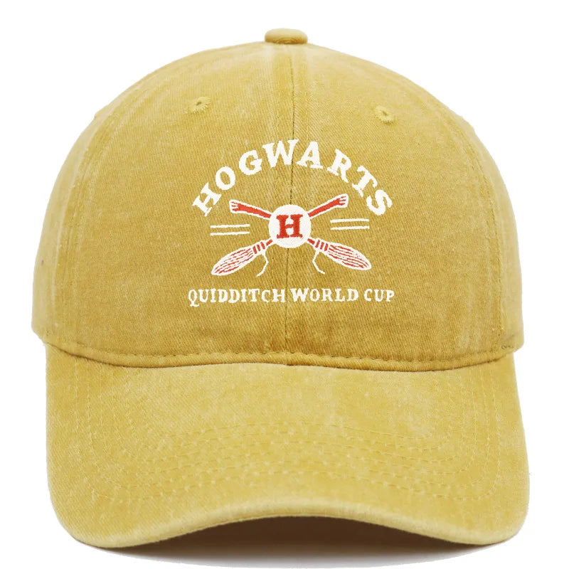 Boné de beisebol bordado com letras retrô da Harries Potter, primavera-verão, masculino e feminino
