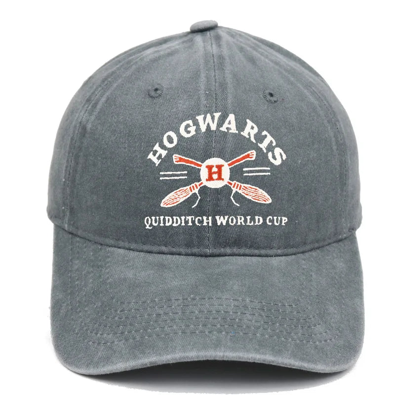 Boné de beisebol bordado com letras retrô da Harries Potter, primavera-verão, masculino e feminino