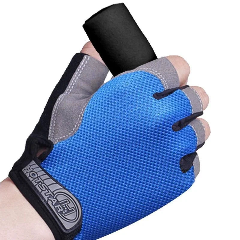 Luvas antiderrapantes de meio dedo para motocicleta, elásticas, antichoque, fitness, ciclismo, respiráveis, masculinas e femininas, luvas de meio dedo para bicicleta