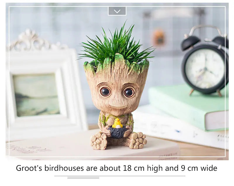 Estatuetas de Groot, artesanato, decoração para casa, escritório,  5 cm