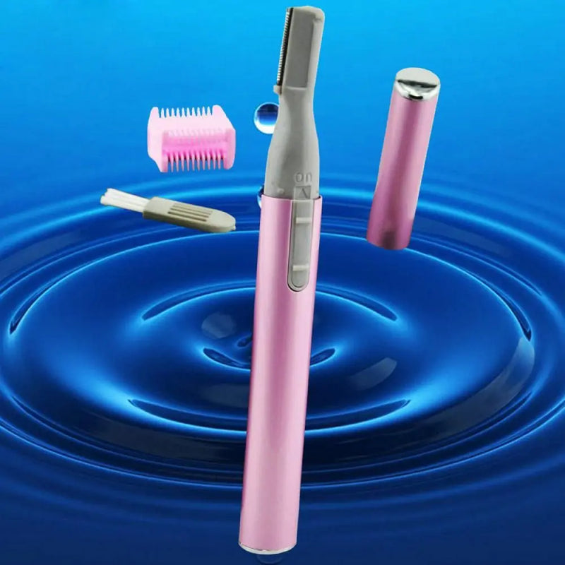 Lâmina de barbear elétrica estilosa para remoção de pelos faciais e sobrancelhas, aparador e removedor de pelos faciais da moda