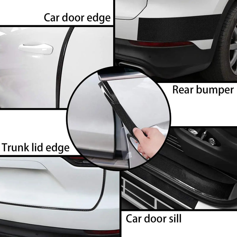 Fita adesiva 3D de fibra de carbono nano de 1-10 m para carro, protetor de espelho retrovisor, película protetora faça você mesmo, adesivo à prova d'água