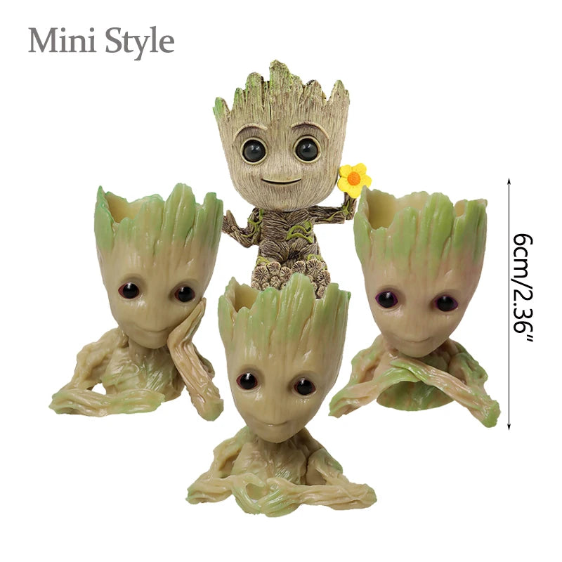 Estatuetas de Groot, artesanato, decoração para casa, escritório,  5 cm