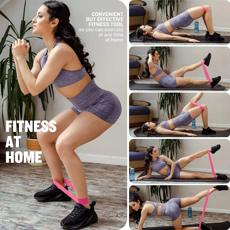 Diferentes faixas de resistência, faixa de ioga, exercícios de fitness, treinamento, faixa de tensão do quadril, agachamento de perna, dança, faixa elástica de estiramento