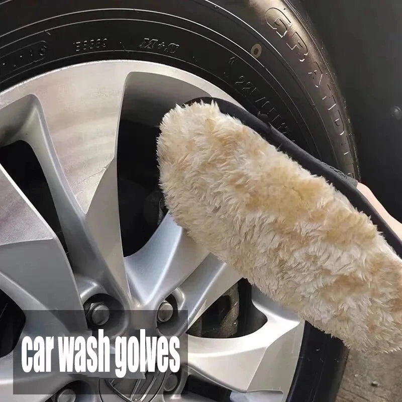 Luva de esponja para limpeza de carro, 1/10 peças