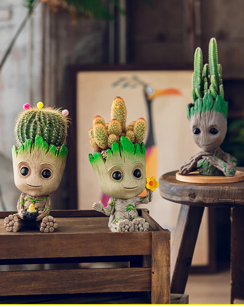 Estatuetas de Groot, artesanato, decoração para casa, escritório,  5 cm