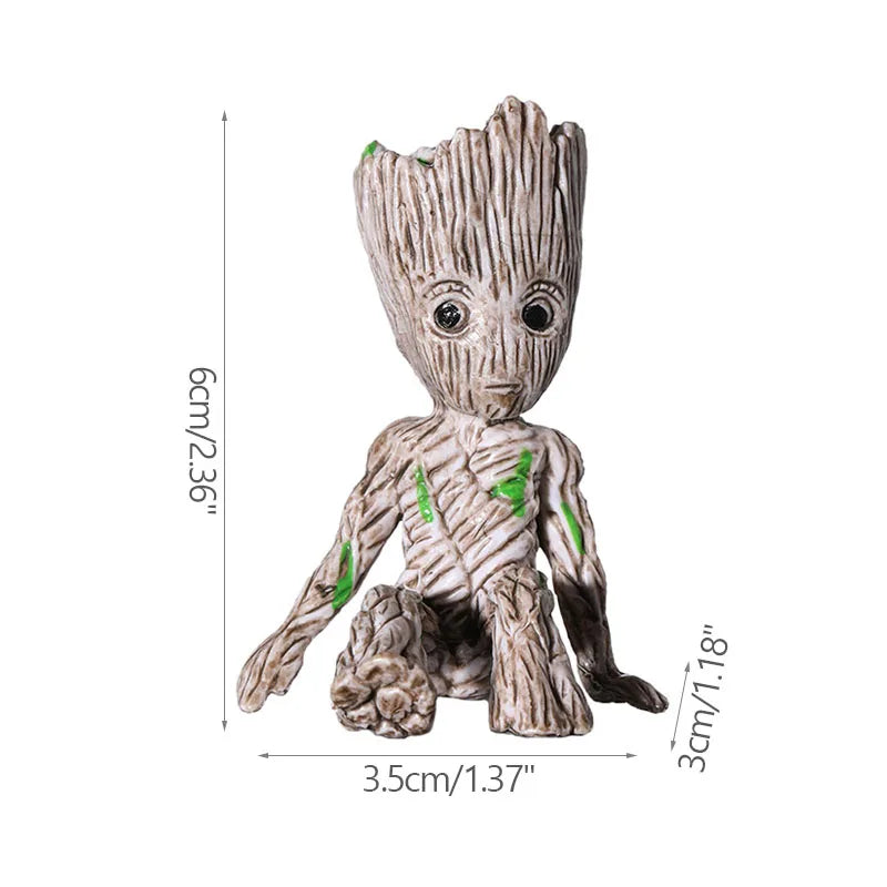 Estatuetas de Groot, artesanato, decoração para casa, escritório,  5 cm