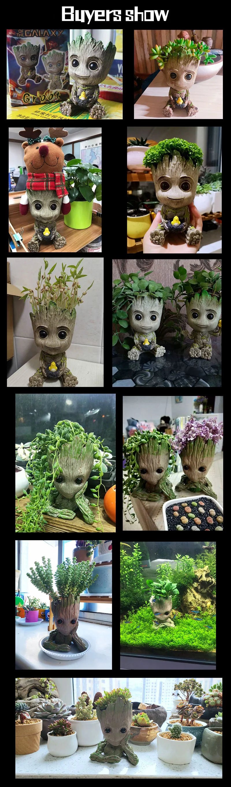 Estatuetas de Groot, artesanato, decoração para casa, escritório,  5 cm