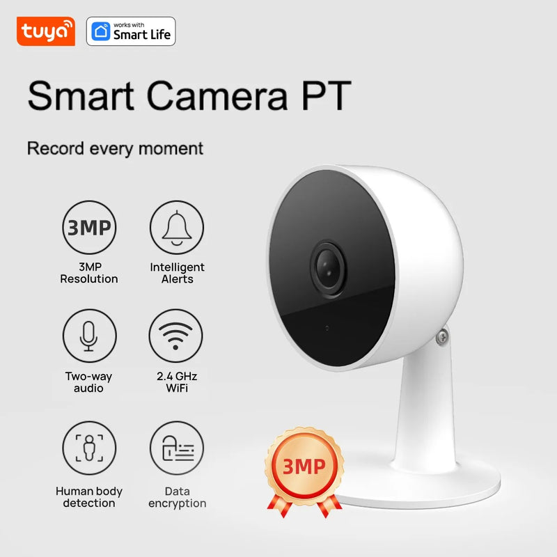 Câmera de segurança residencial interna Tuya Smart 3MP HD