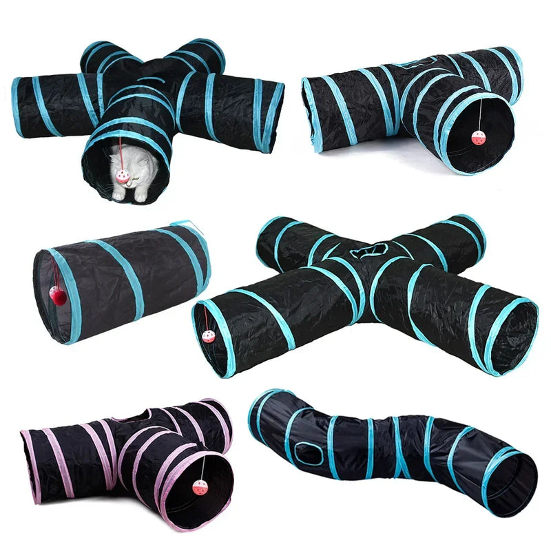 Túnel para gatos dobrável