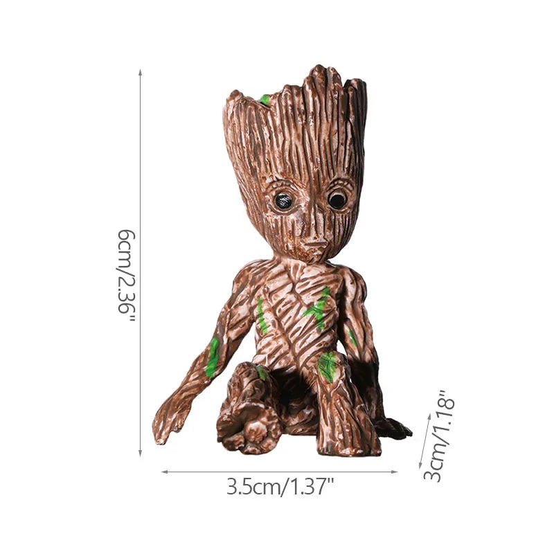 Estatuetas de Groot, artesanato, decoração para casa, escritório,  5 cm