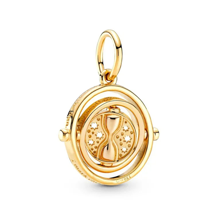 Contas de berloques MINISO 925 prata esterlina para pulseiras originais Harry Potter 925 de 3 mm pingente feminino joias faça você mesmo presentes