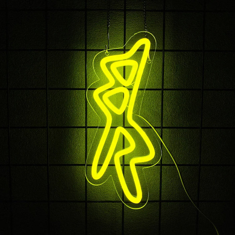 Placa de neon do jogo Cyberpunk Edge Runner para decoração de zona de jogos, luzes LED para sala de jogos, bar de internet ou decoração de quarto