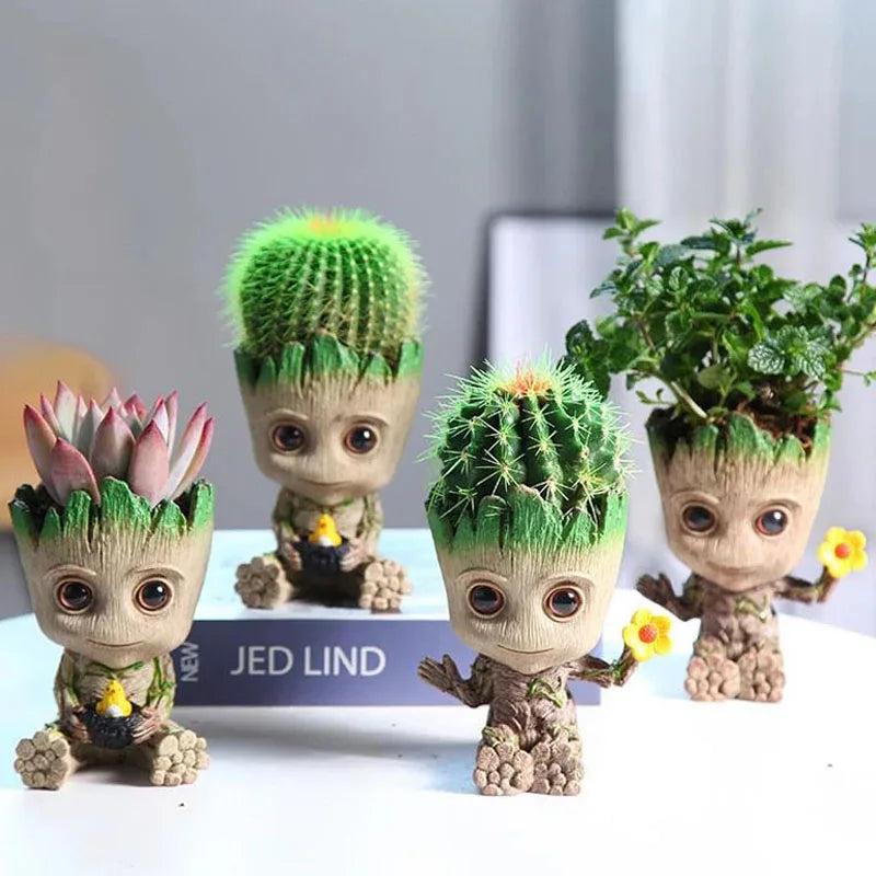 Estatuetas de Groot, artesanato, decoração para casa, escritório,  5 cm