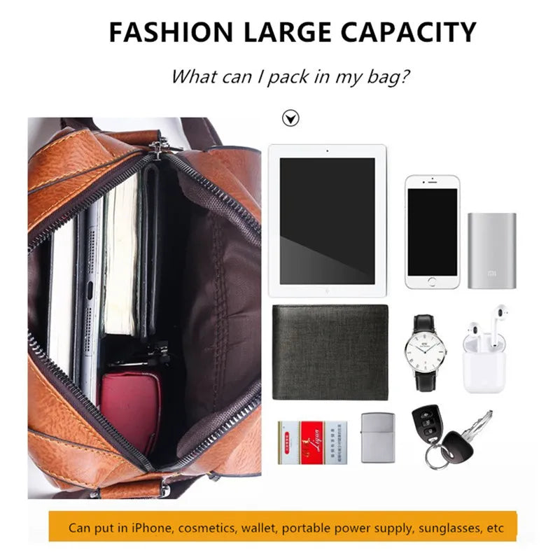 JEEP BULUO - Bolsas de mensageiro crossbody Bolsa de ombro casual de negócios Nova de couro de alta qualidade para homens Moda casual de negócios