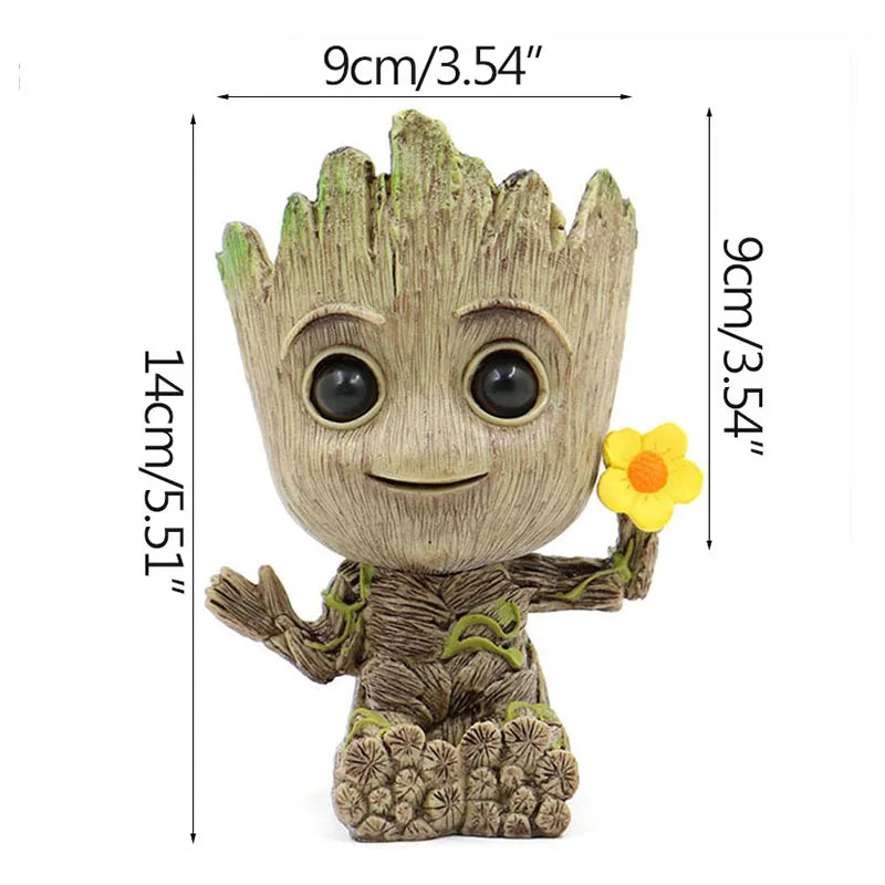Estatuetas de Groot, artesanato, decoração para casa, escritório,  5 cm
