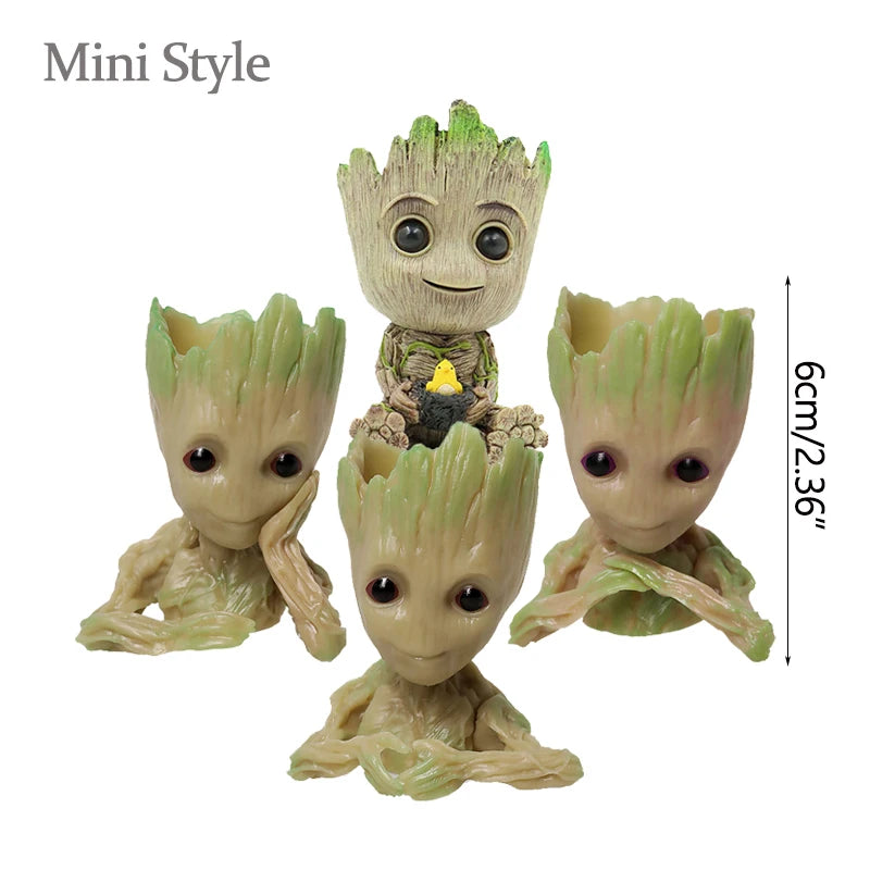 Estatuetas de Groot, artesanato, decoração para casa, escritório,  5 cm