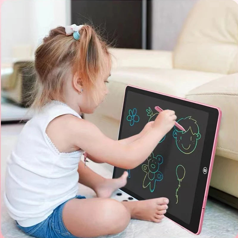 Tablet LCD colorido de 10/12 polegadas para desenho e escrita, prancheta para crianças