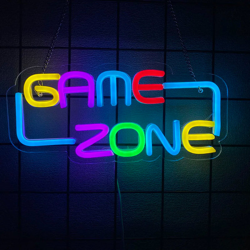 Placa de neon do jogo Cyberpunk Edge Runner para decoração de zona de jogos, luzes LED para sala de jogos, bar de internet ou decoração de quarto