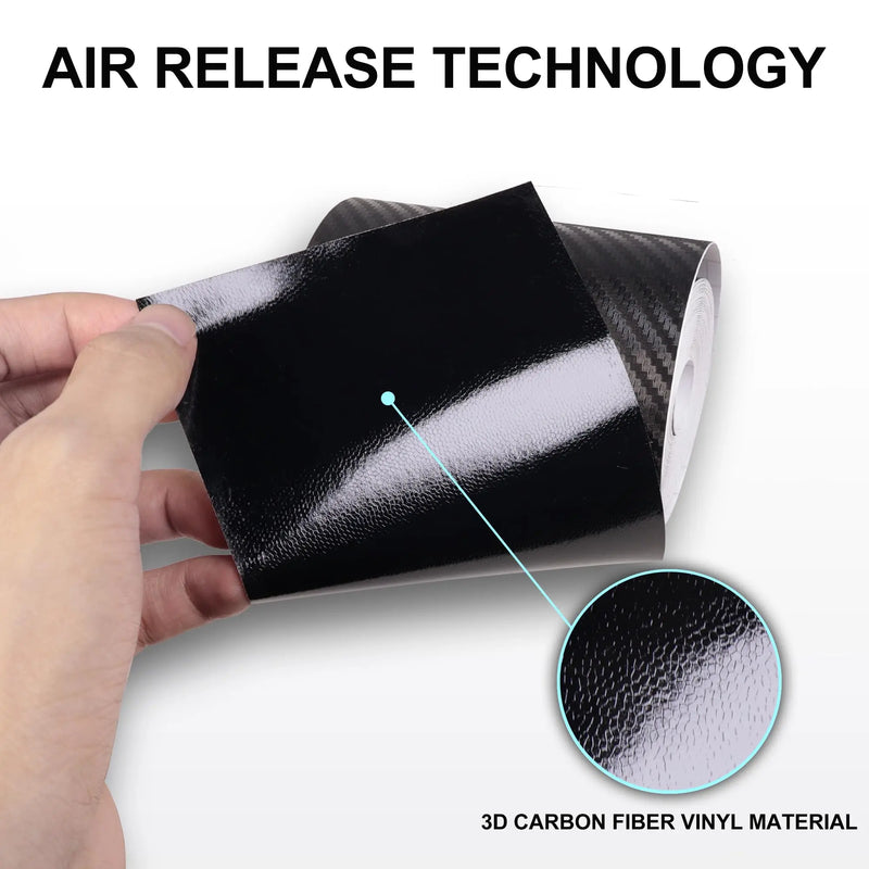 Fita adesiva 3D de fibra de carbono nano de 1-10 m para carro, protetor de espelho retrovisor, película protetora faça você mesmo, adesivo à prova d'água
