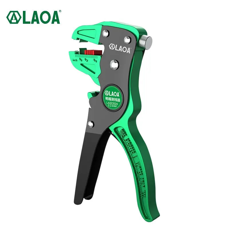 Alicate de corte automático de fios LAOA, alicate de decapagem de fios planos, faixa de 0,2 a 4 mm.