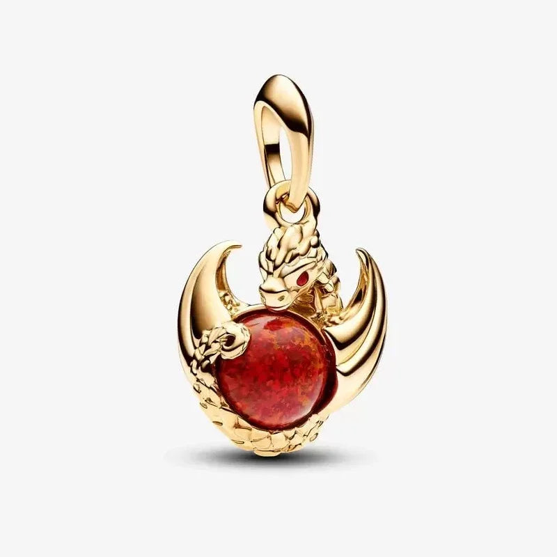 Contas de berloques MINISO 925 prata esterlina para pulseiras originais Harry Potter 925 de 3 mm pingente feminino joias faça você mesmo presentes