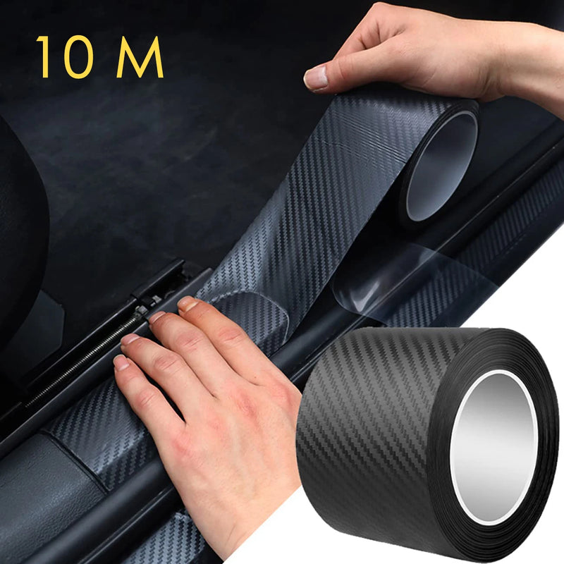 Fita adesiva 3D de fibra de carbono nano de 1-10 m para carro, protetor de espelho retrovisor, película protetora faça você mesmo, adesivo à prova d'água