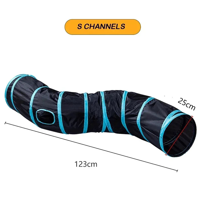 Túnel para gatos dobrável