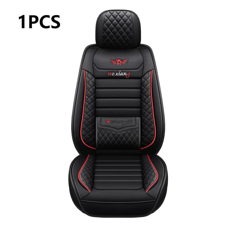 Capa elegante universal para assento de carro em couro sintético da Tand: fácil de limpar, design confortável, compatível com os principais modelos