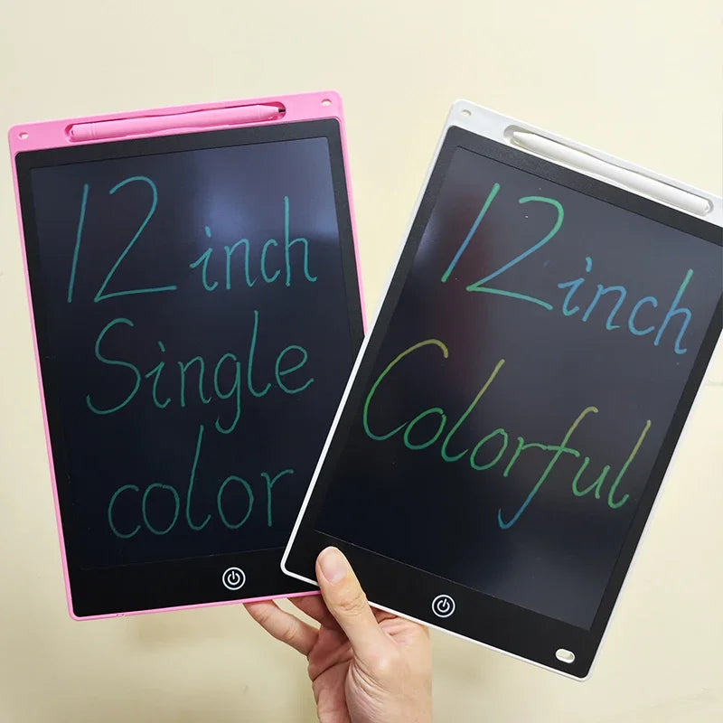 Tablet LCD colorido de 10/12 polegadas para desenho e escrita, prancheta para crianças