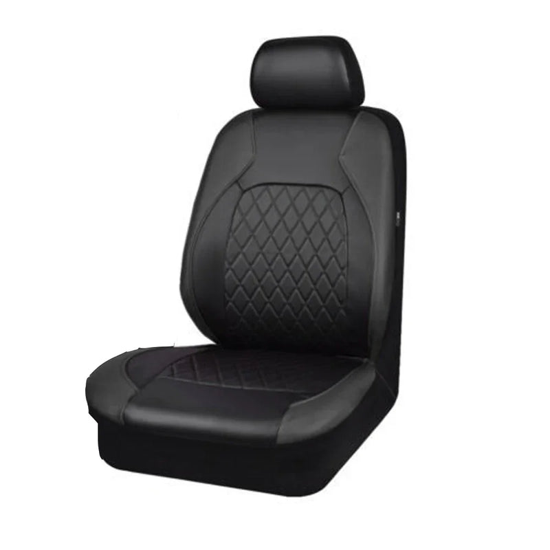 Capas de assento de carro de couro sintético com ajuste universal para a maioria dos carros, compatível com airbag.