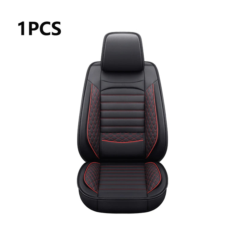 Capa elegante universal para assento de carro em couro sintético da Tand: fácil de limpar, design confortável, compatível com os principais modelos