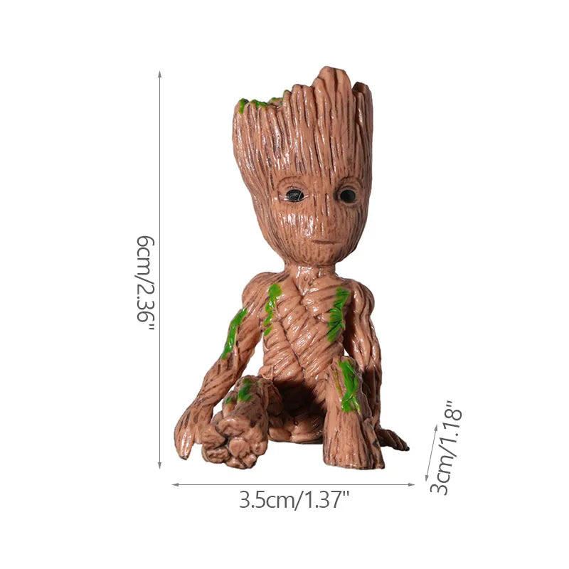 Estatuetas de Groot, artesanato, decoração para casa, escritório,  5 cm