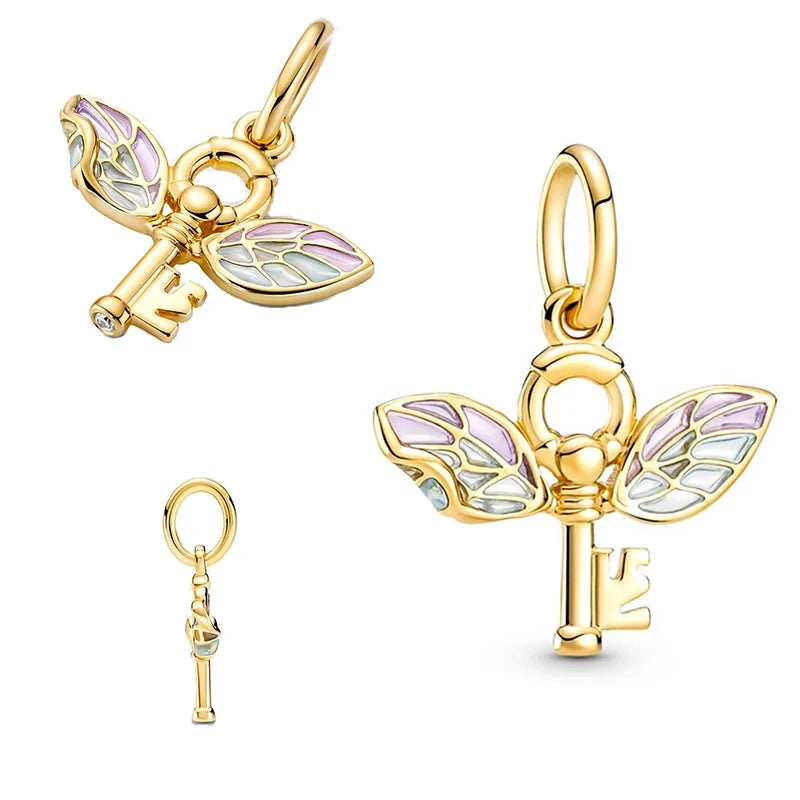 Contas de berloques MINISO 925 prata esterlina para pulseiras originais Harry Potter 925 de 3 mm pingente feminino joias faça você mesmo presentes