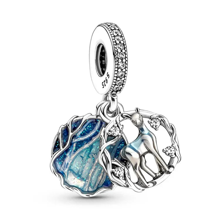 Contas de berloques MINISO 925 prata esterlina para pulseiras originais Harry Potter 925 de 3 mm pingente feminino joias faça você mesmo presentes