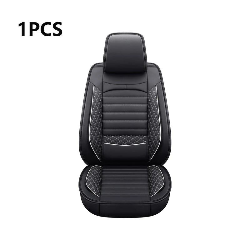 Capa elegante universal para assento de carro em couro sintético da Tand: fácil de limpar, design confortável, compatível com os principais modelos
