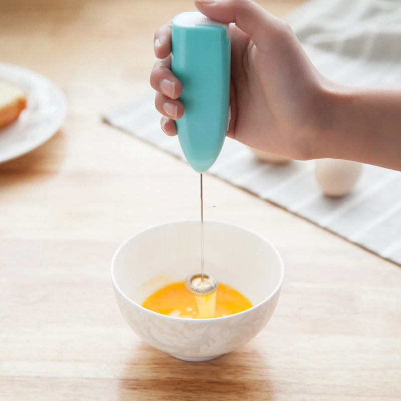 Batedor de leite portátil, máquina de espumar, cafeteira, batedor de ovos, agitador de cappuccino, mini liquidificador portátil